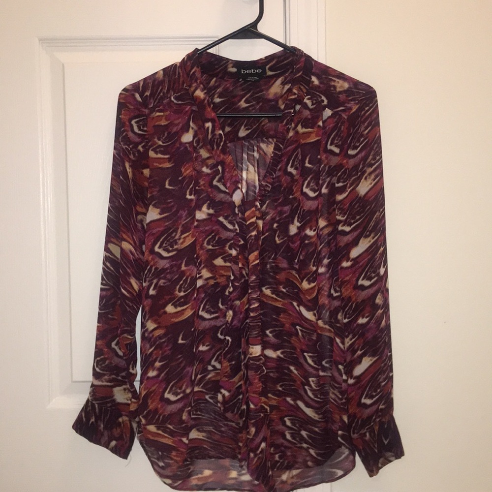 Bebe button down top